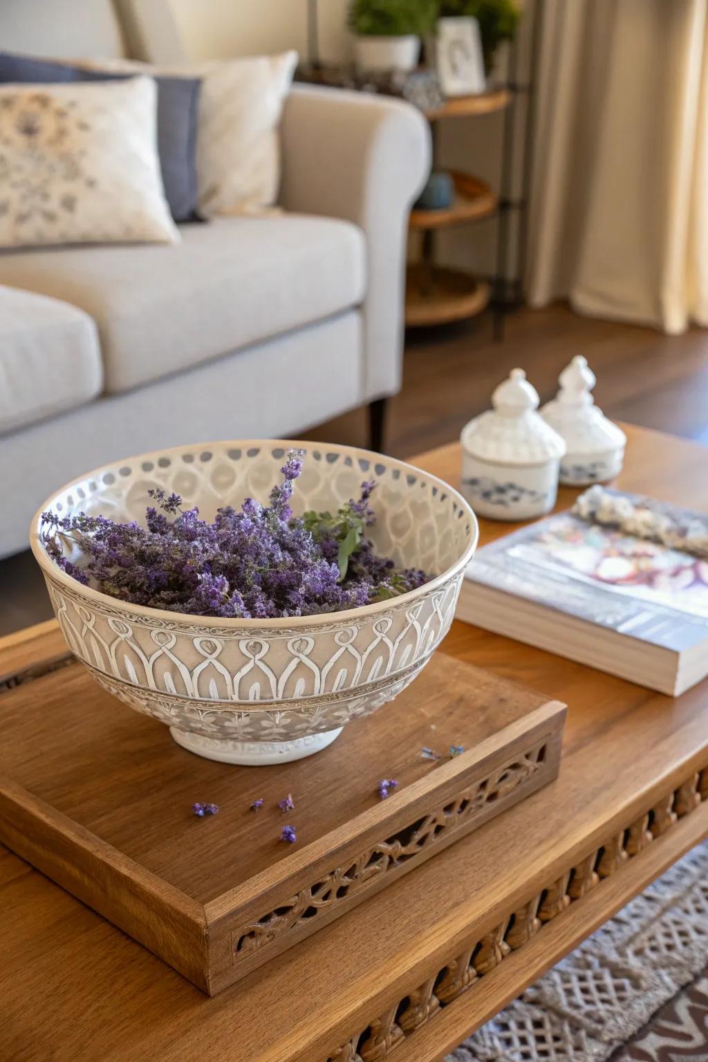 Maintain a fresh-smelling dwelling with lavender scent blend.