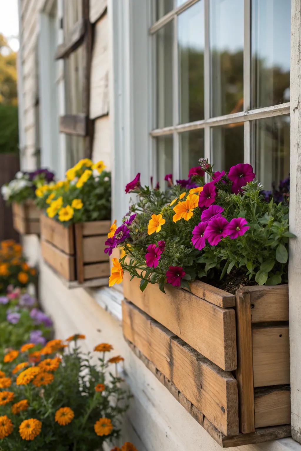 Lush flower containers inject energy and allure into your home’s exterior.
