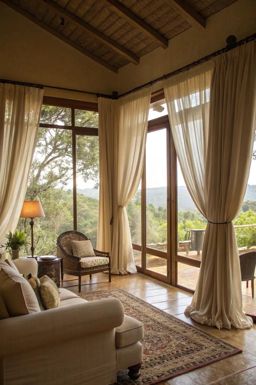 Neutral hues promote a peaceful and harmonious environment.