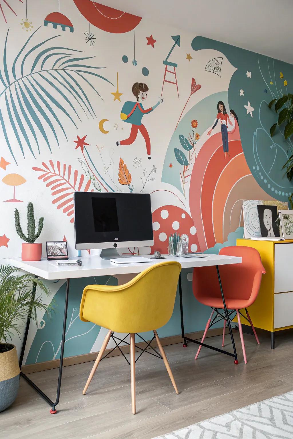 Creative figures bring ingenuity and imagination to life on your walls.