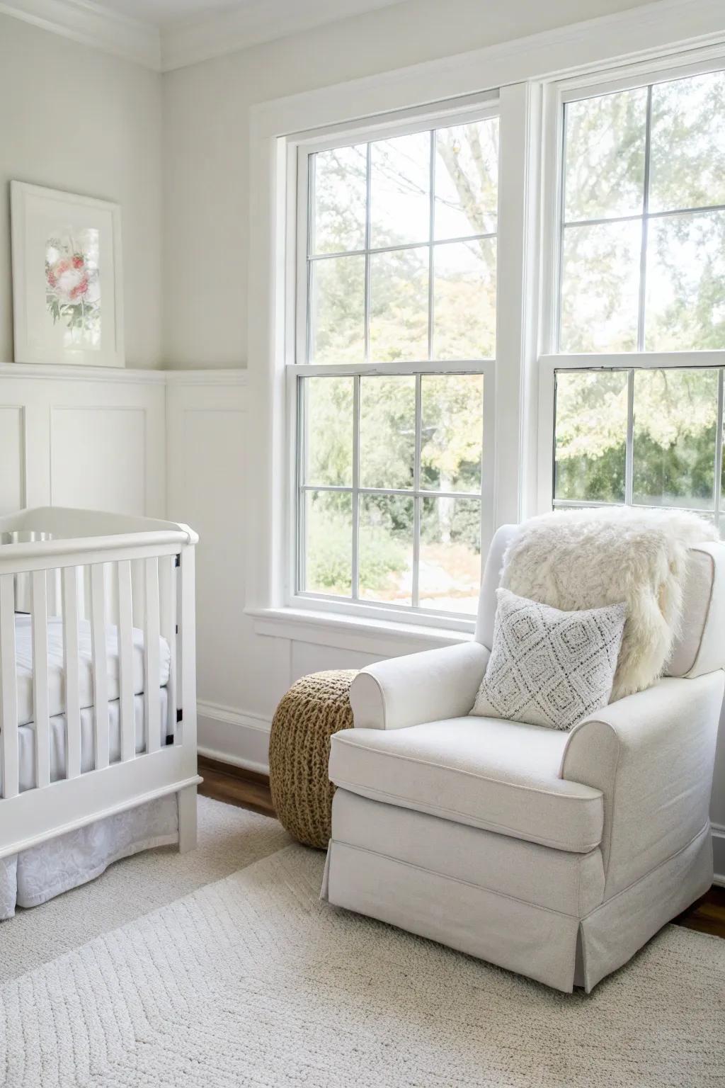 A cozy seating place makes you want to rest and relax.