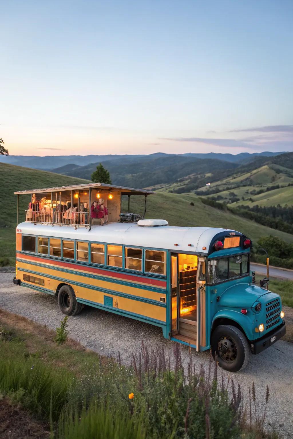 Embrace the nomadic lifestyle with a uniquely personalized bus conversion.