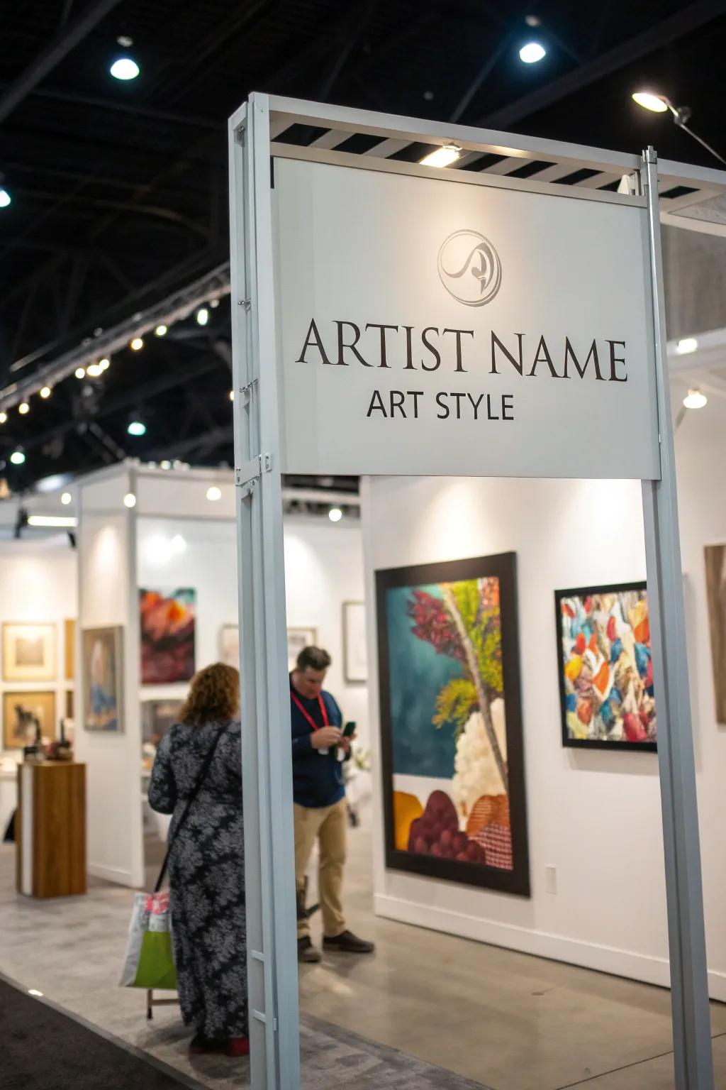 Outstanding signage guarantees attendees are fully informed about the stand’s offerings.