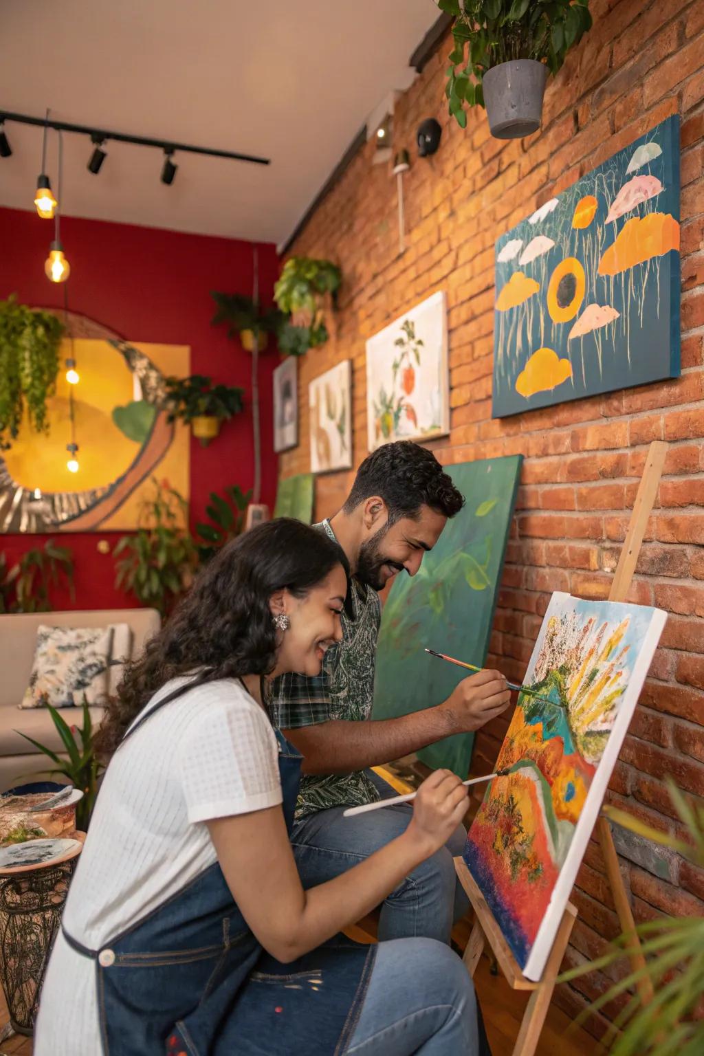 Express yourselves with a vibrant and inspiring paint night.