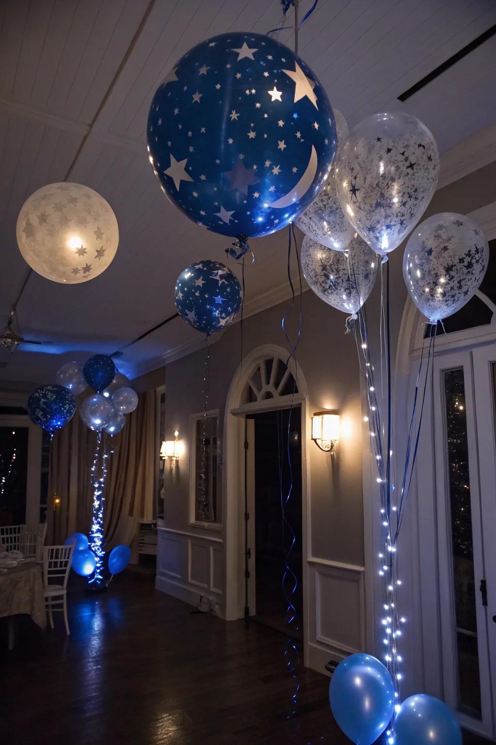 Conjure an evening wonderland through a stellar balloon showcase.