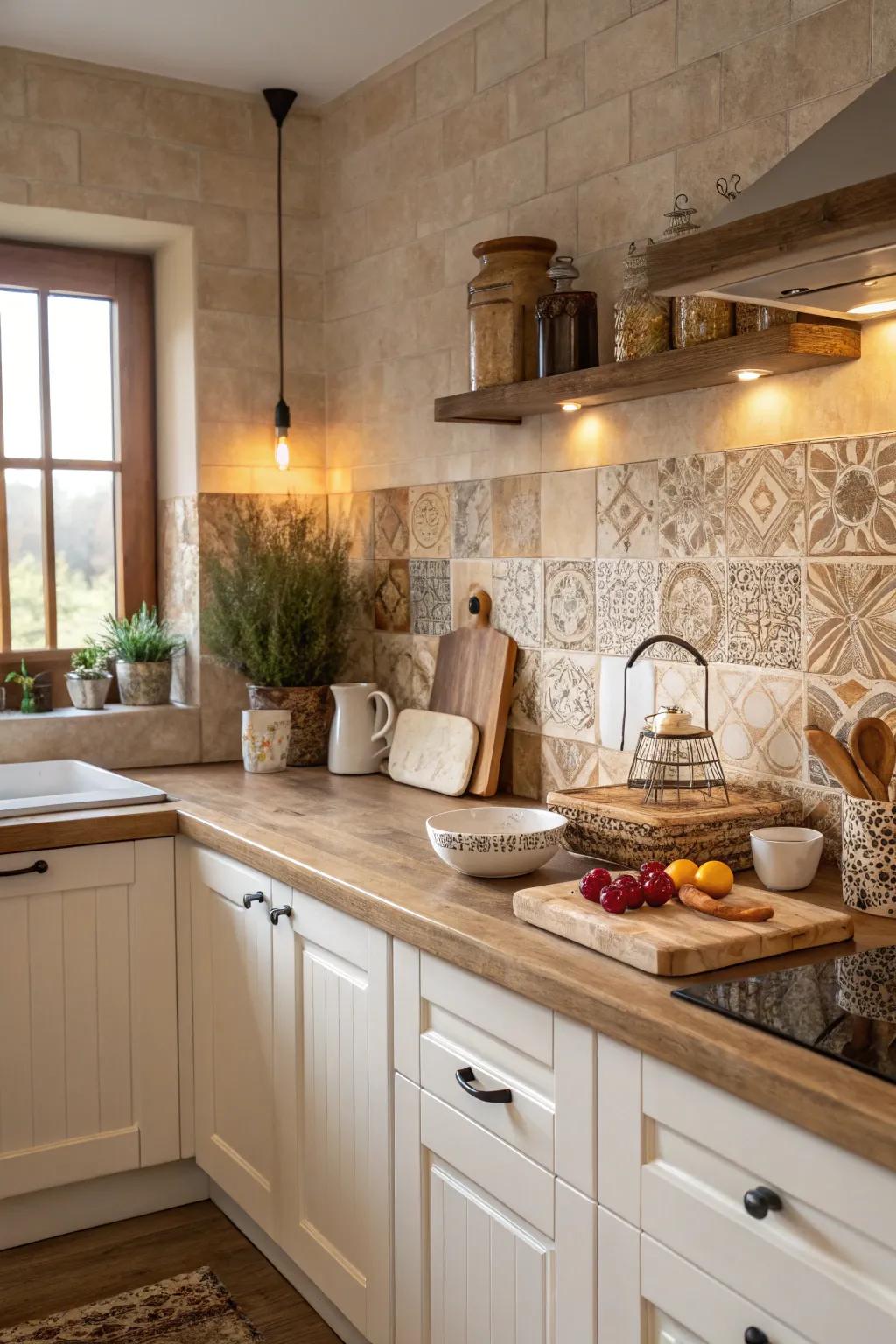 Blend seamlessly with earthy tones in your kitchen.