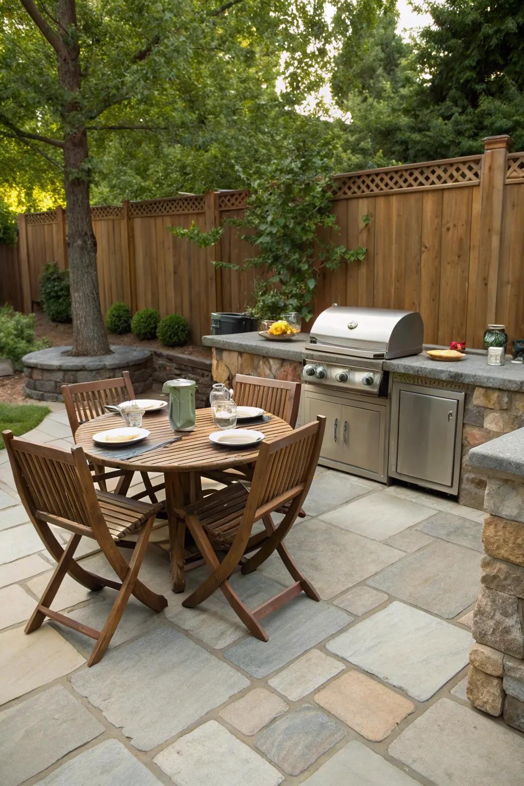 Tough outdoor flooring is practical and stylish.