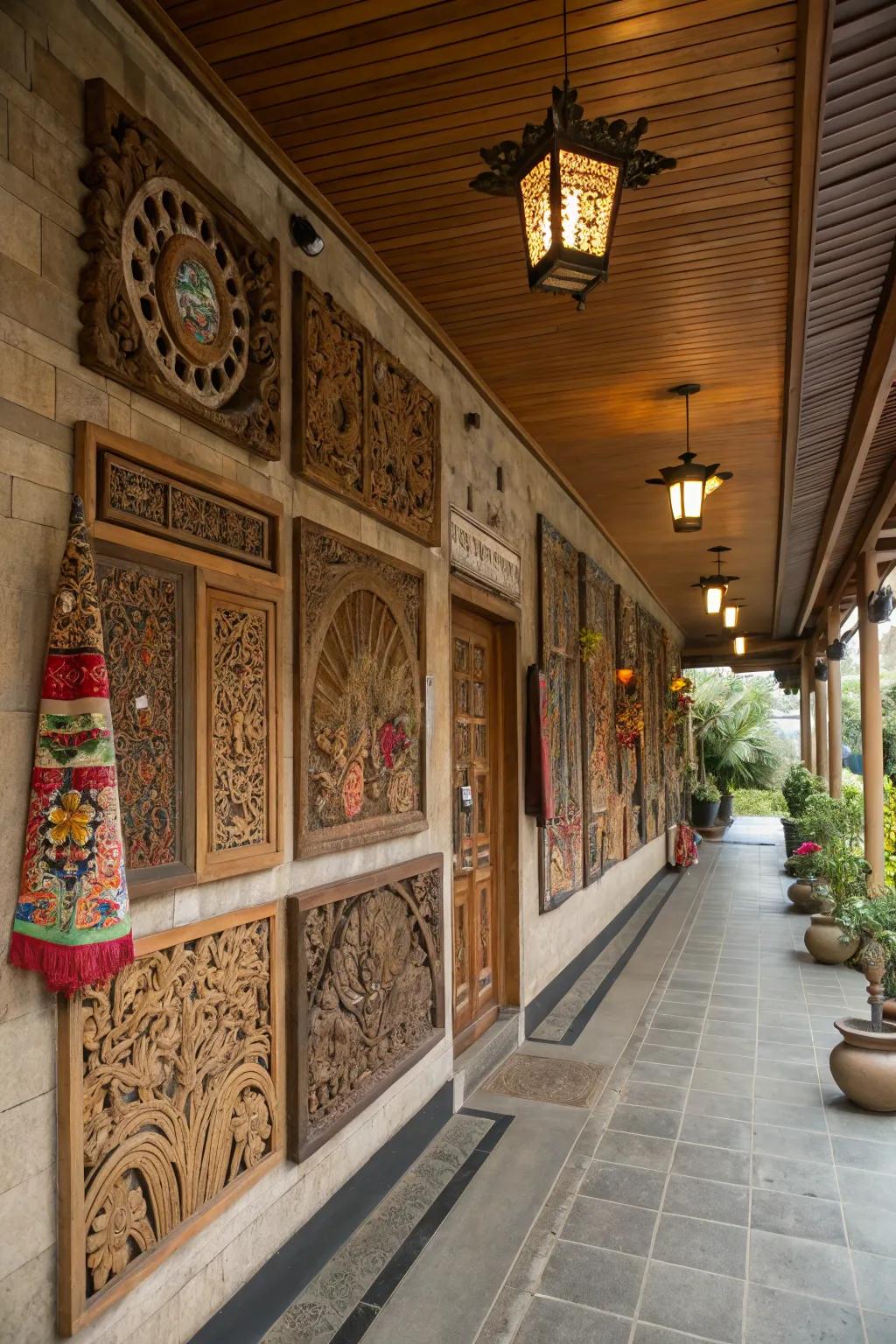 Ethnic design infuses your area through Balinese charm.