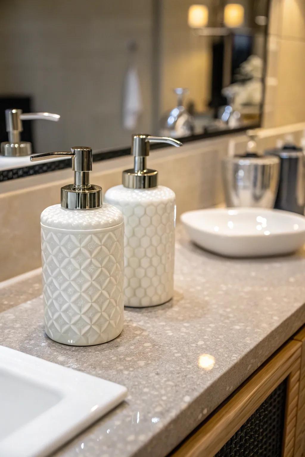 Function aligns with style in elegant dispensers.