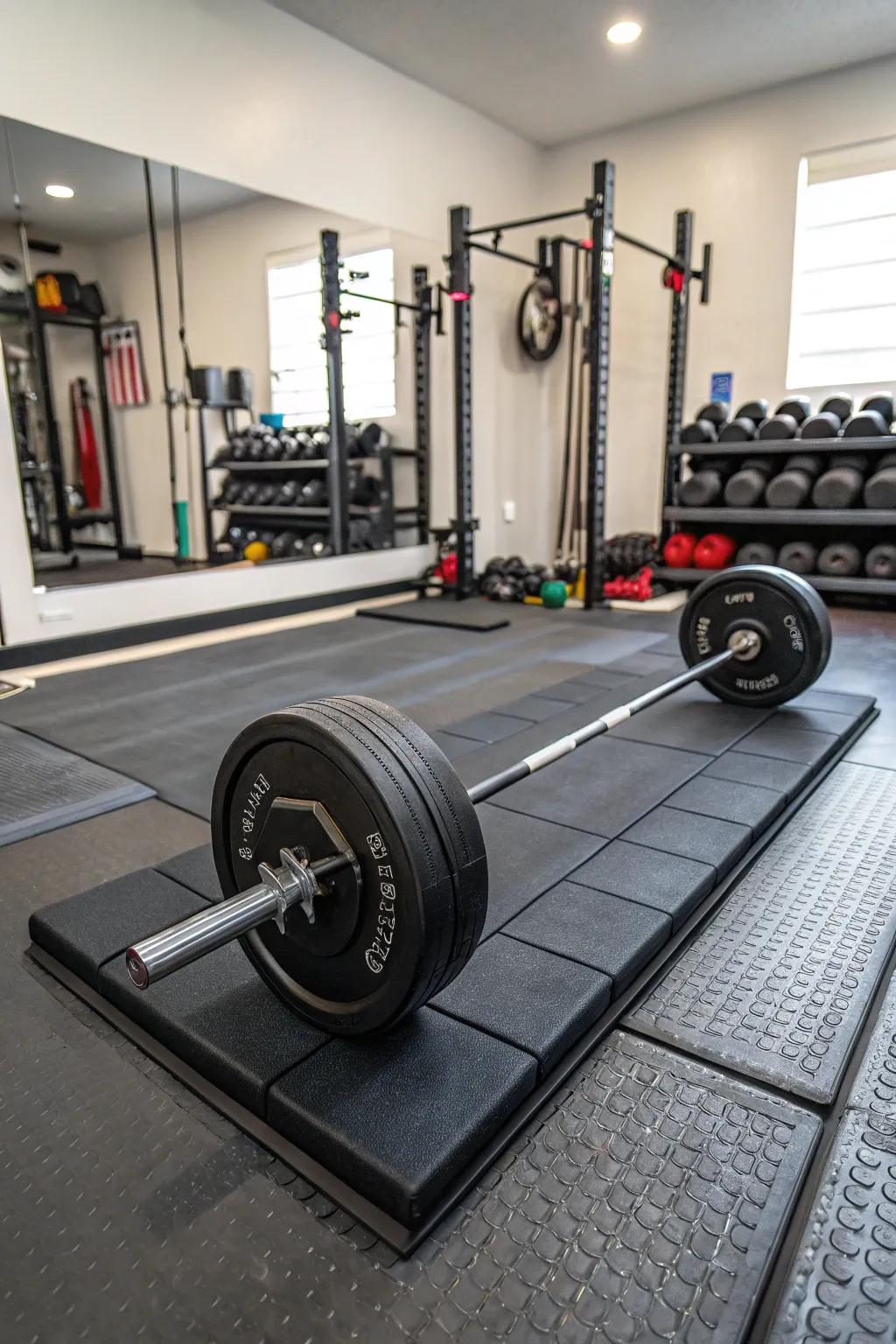 Weightlifting platforms ensure stability and protection for heavy lifting.
