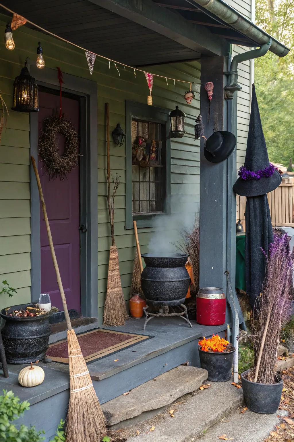An enchantress retreat welcomes visitors with a hint of enchantment.
