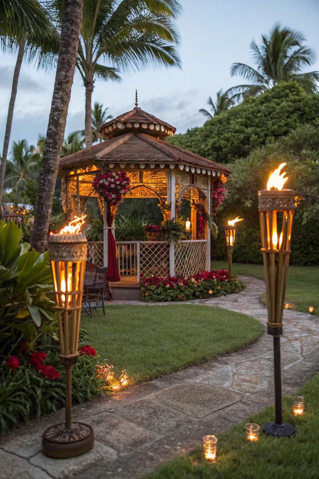 Tribal flares supply a balmy, equatorial essence ideal for summer nights.