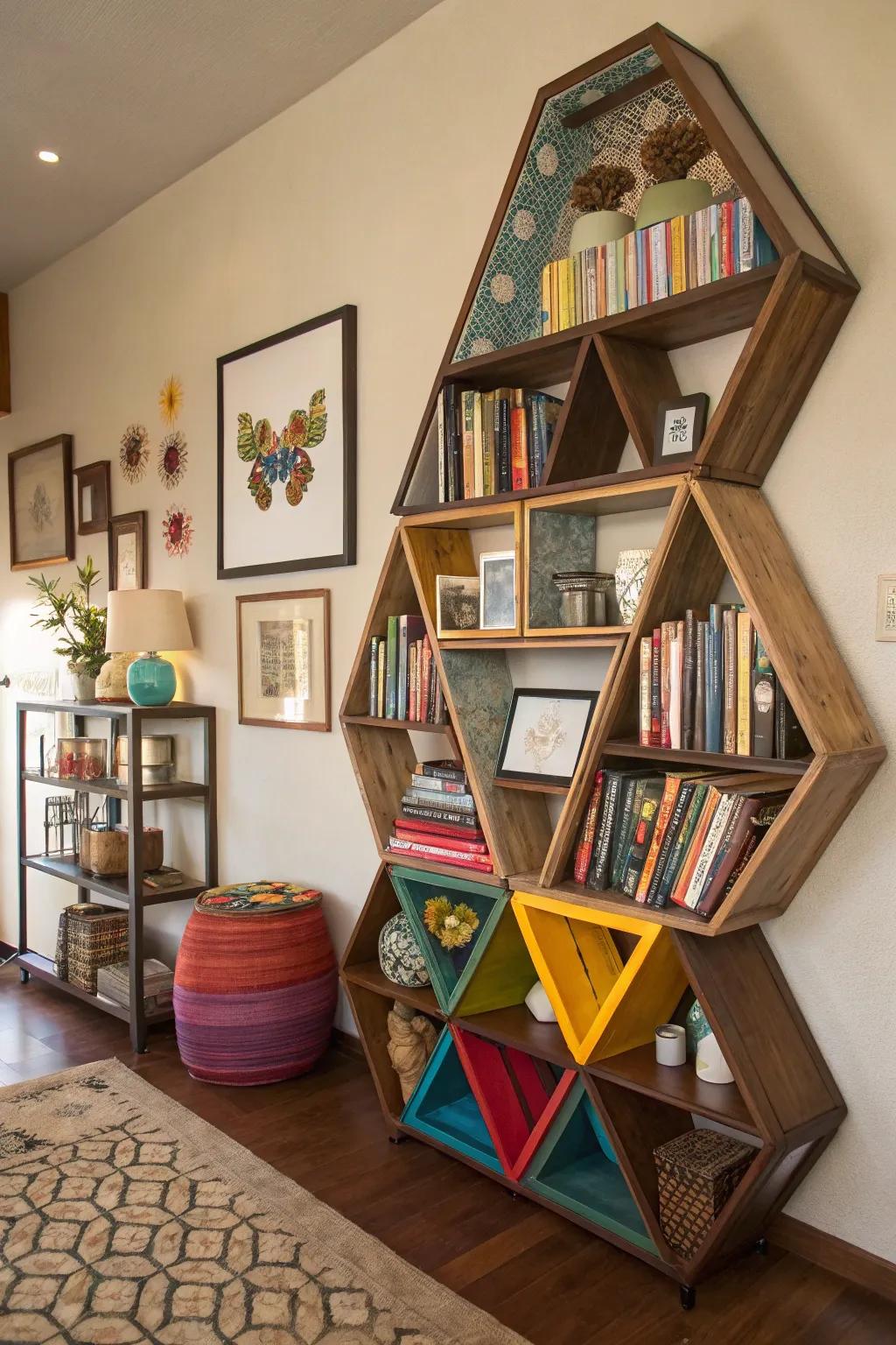 Unique display designs can be a stunning focal point.