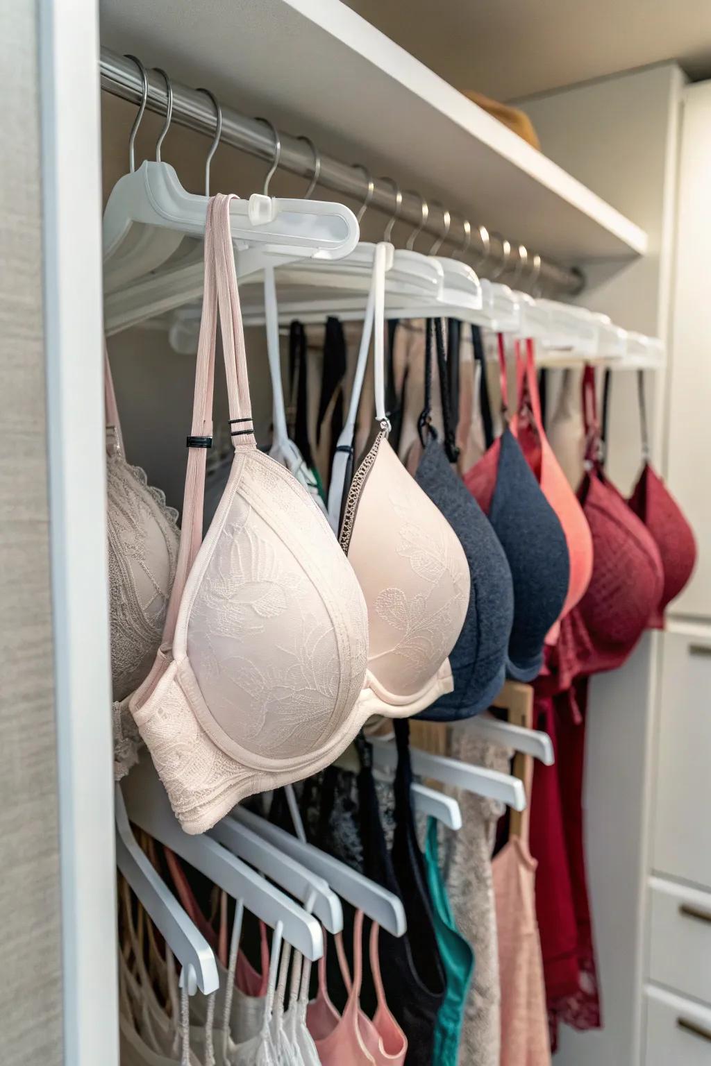 Get the most from your vertical space with hanging storage.