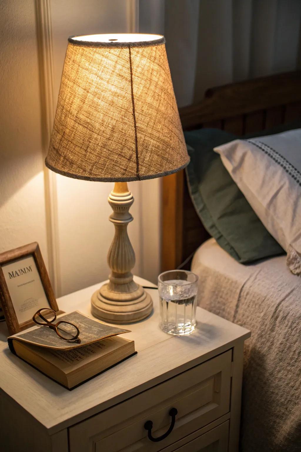 Hessian light fittings add warmth to your lighting.