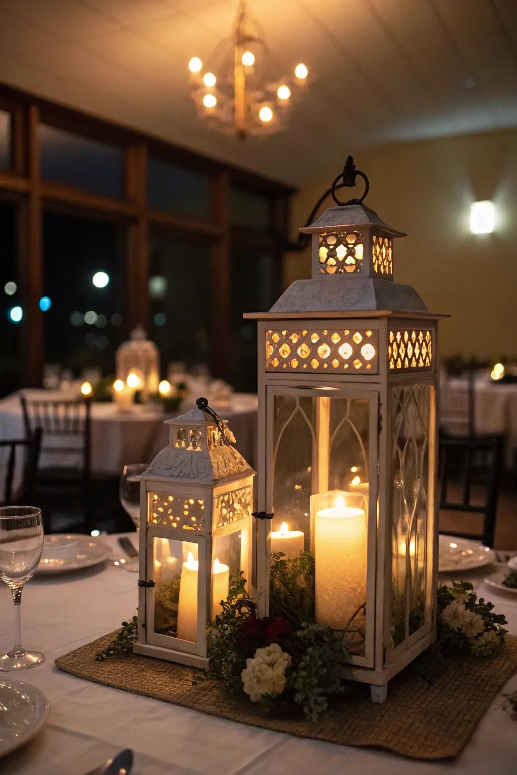 For evening settings, lanterns bring a magical glow.