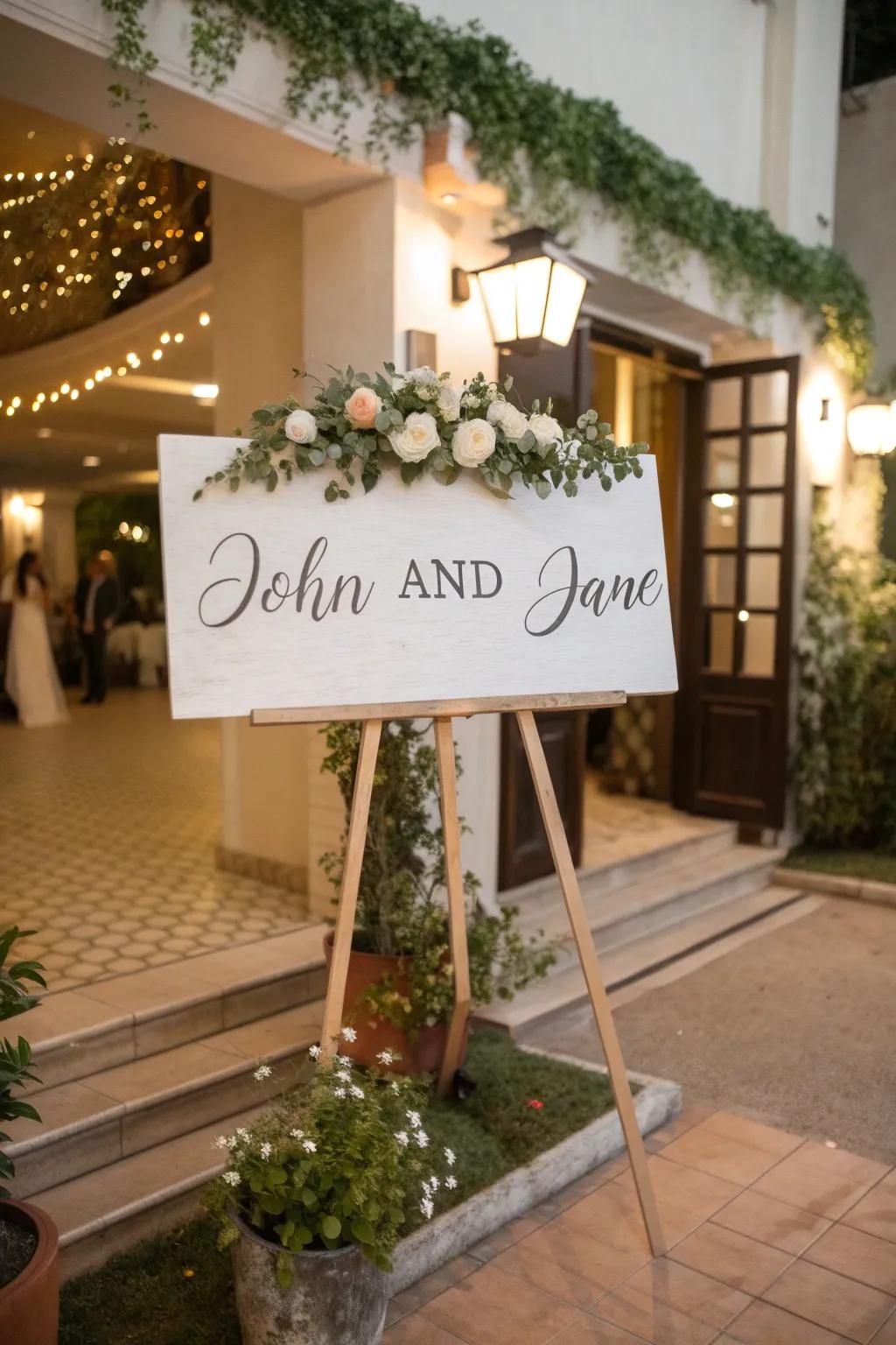 Make it personal using custom signs.