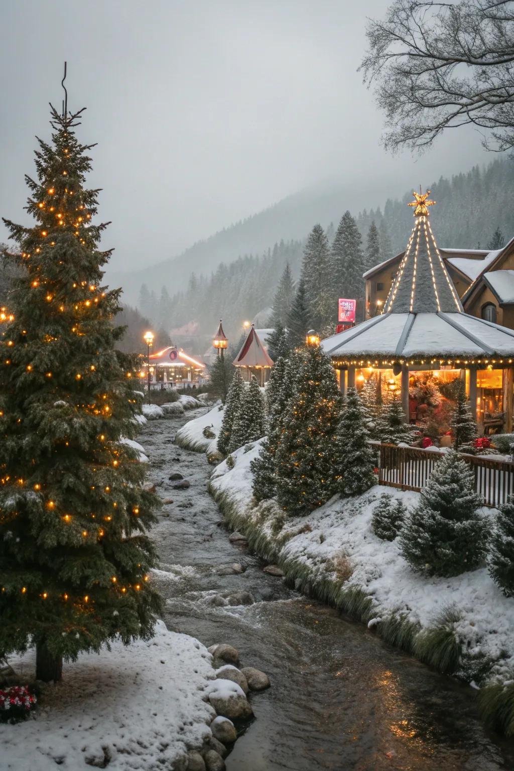 Inherent components convey verisimilitude to the panorama.