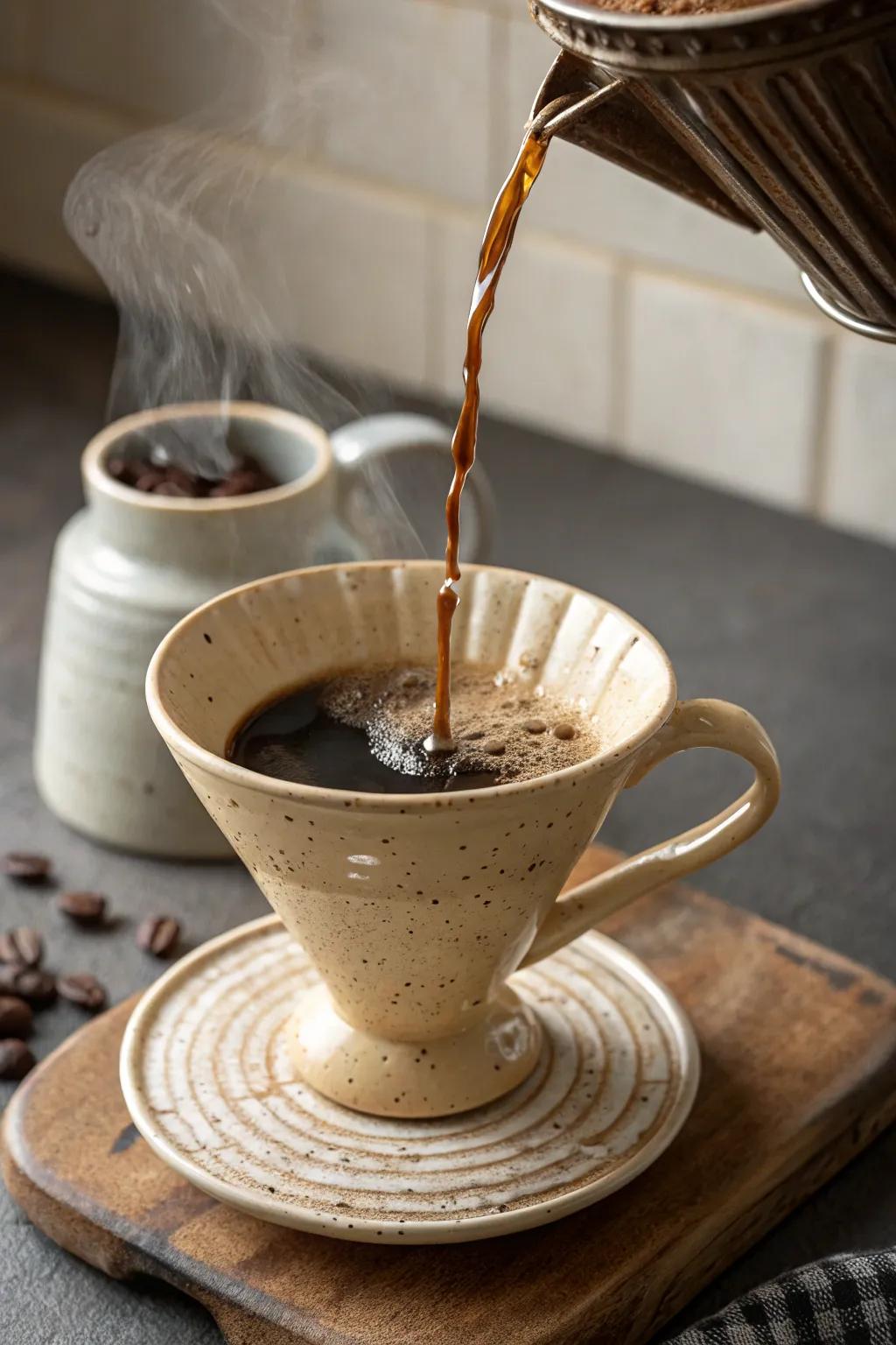 Turn your coffee making into a mindful ritual with a ceramic dripper.