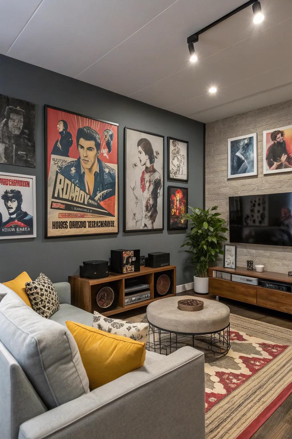 Pop culture posters allow your character to shine through your décor.