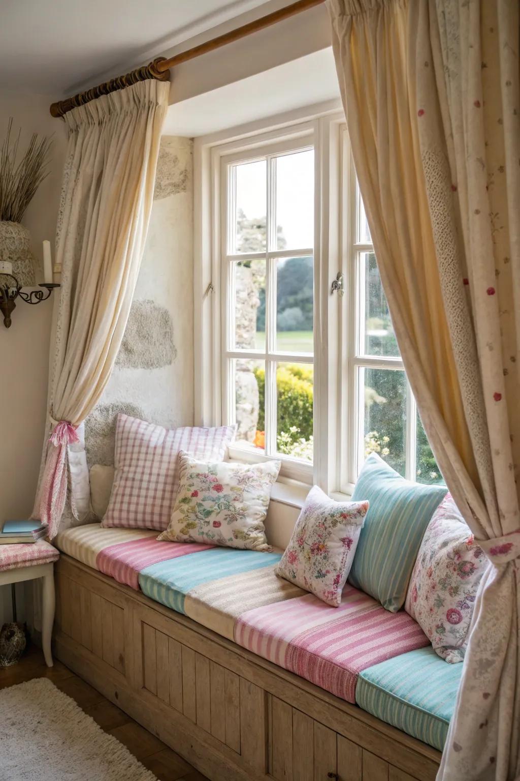 A comfy window space is ideal for relaxation and taking in the view.