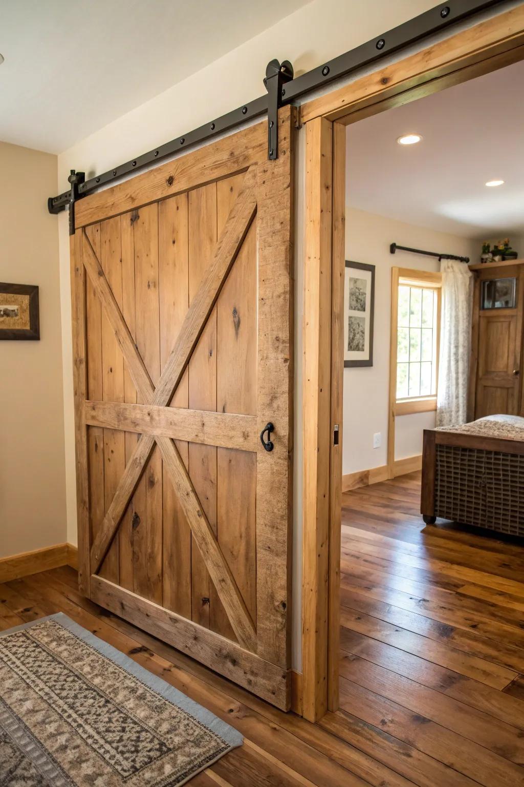 Barn panels contribute countryside appeal and functionality.