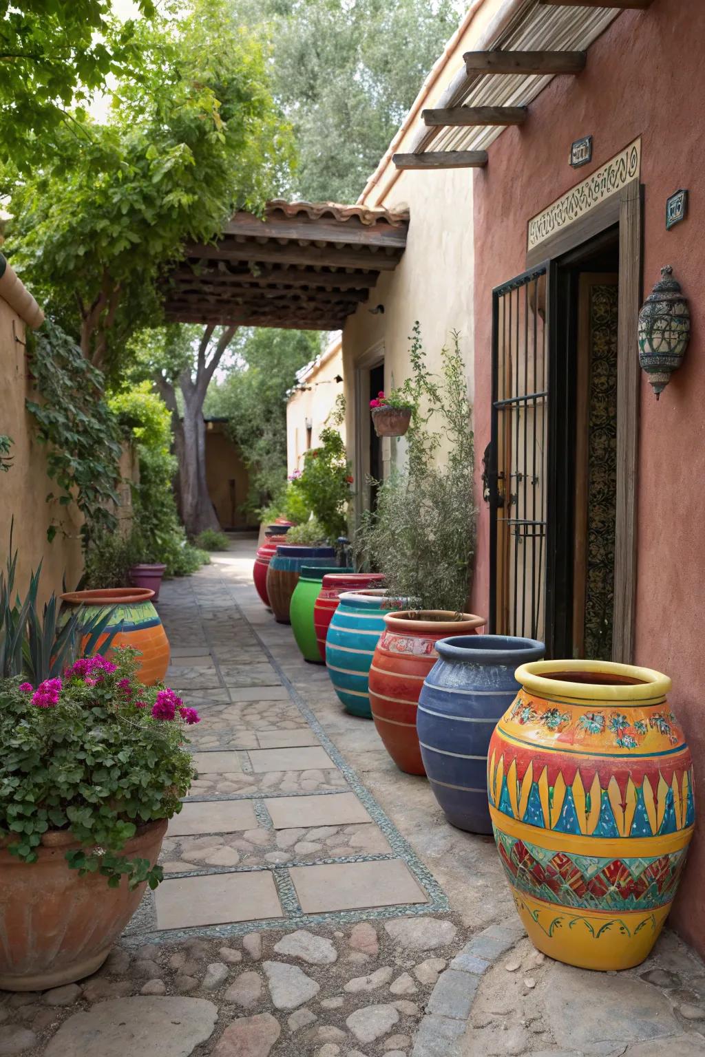 Express your style with ornamental containers and planters.