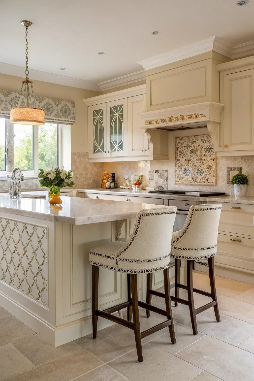 Decorative embellishments contribute distinct allure.