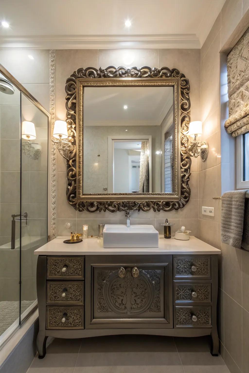 Enhance light with stylish mirrors.