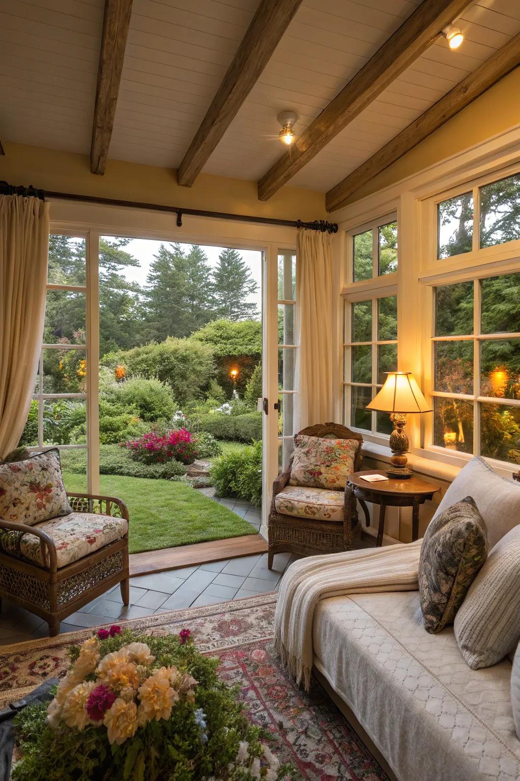 An inviting guest house providing a comforting home atmosphere.