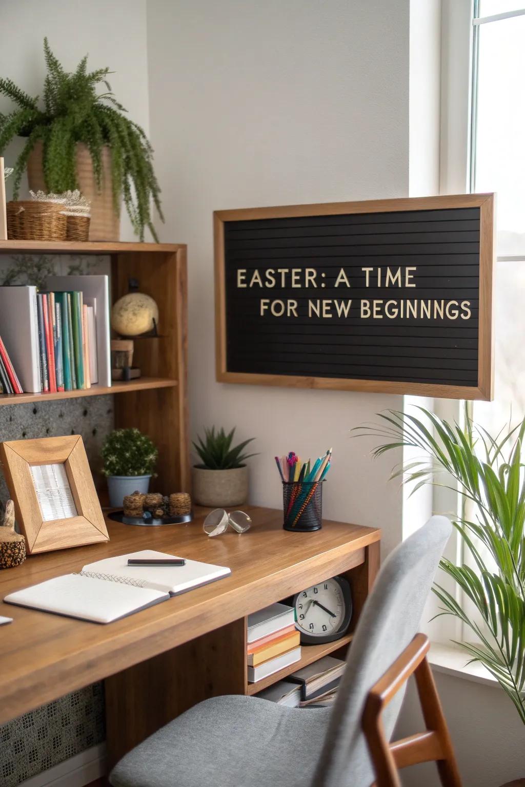 A meaningful thought to encourage development and change.