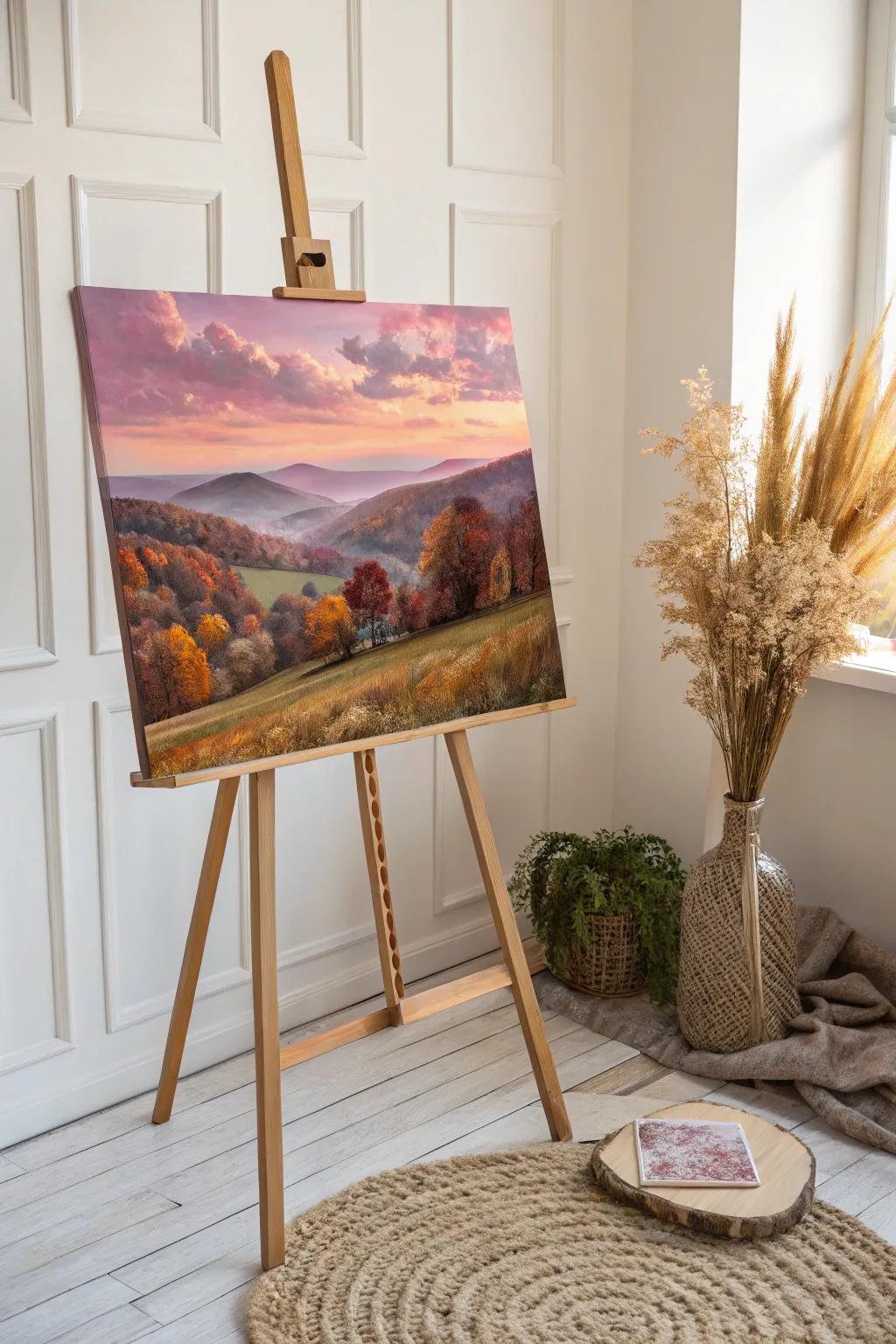 Embrace the warmth of an autumn sunset in your art.