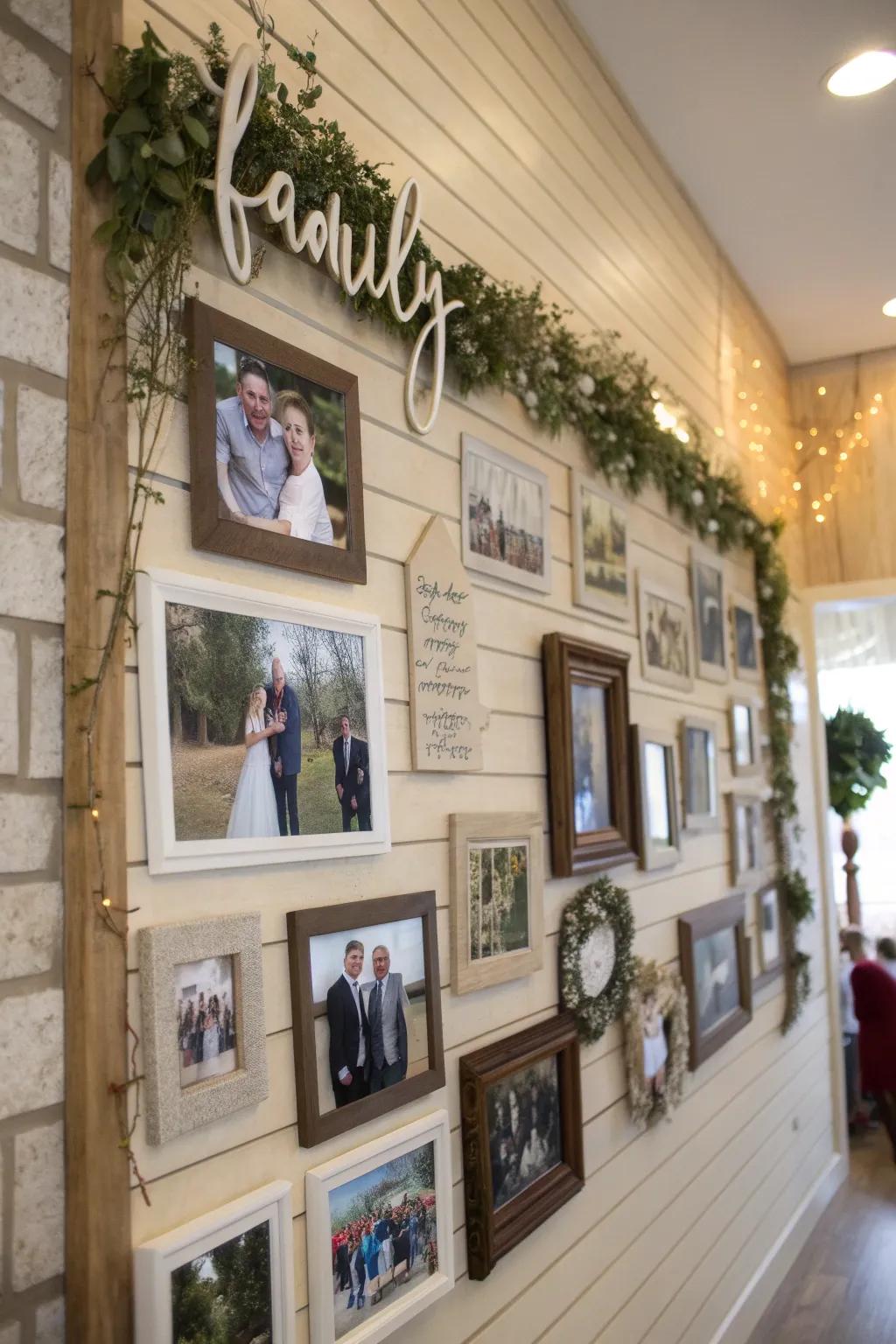 Photo display with added wording and word art.
