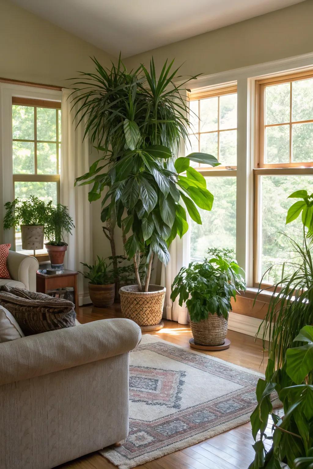 Plants breathe life into your areas.