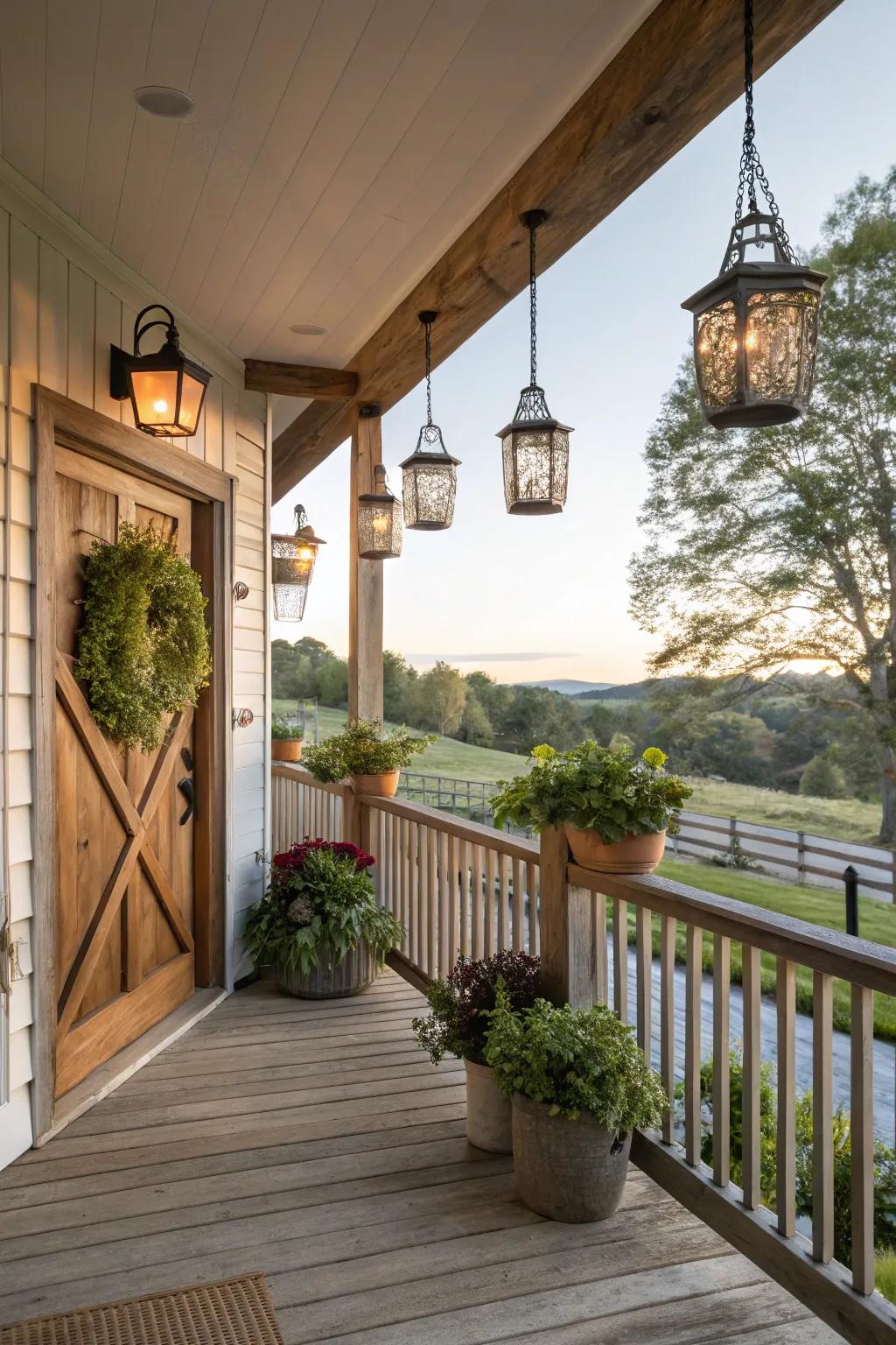 Lights create a delightful outdoor exhibition.