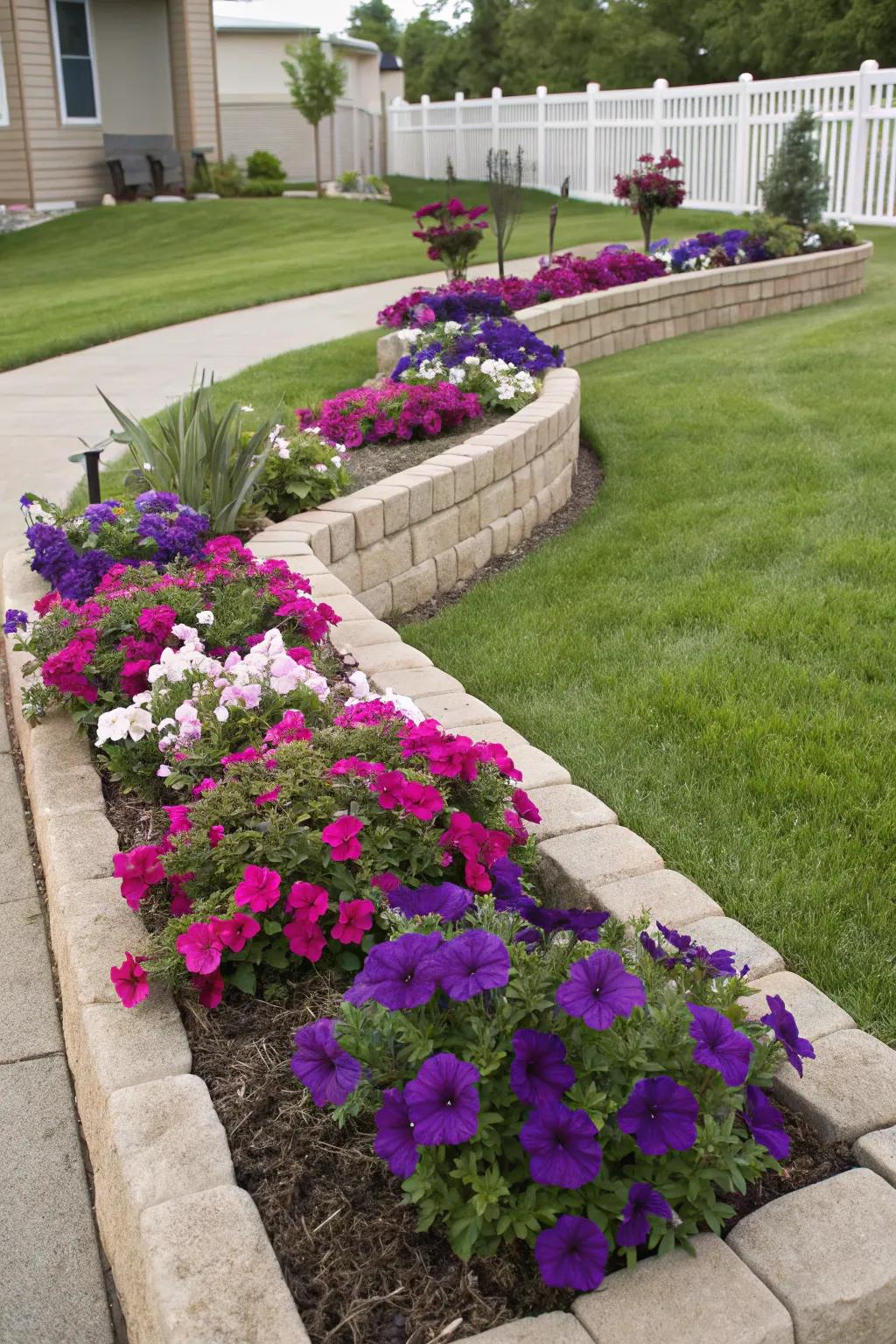 Maintain your garden's tidiness with organized flower beds.