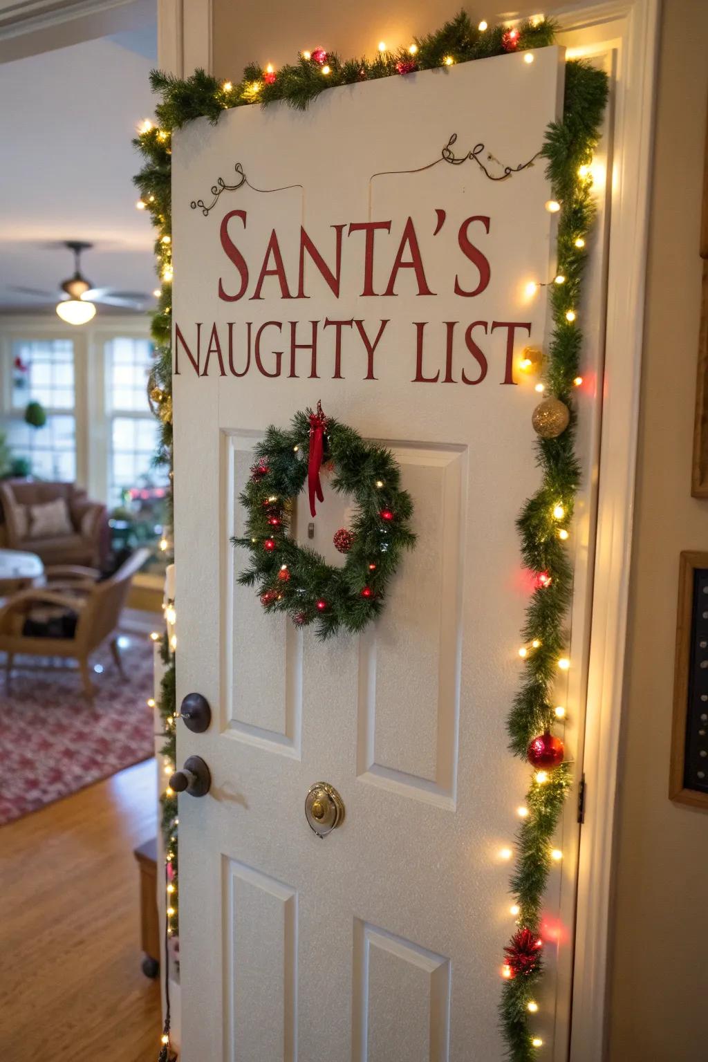 A spirited Immoral Inventory injects merriment and festive glee into your doorway.