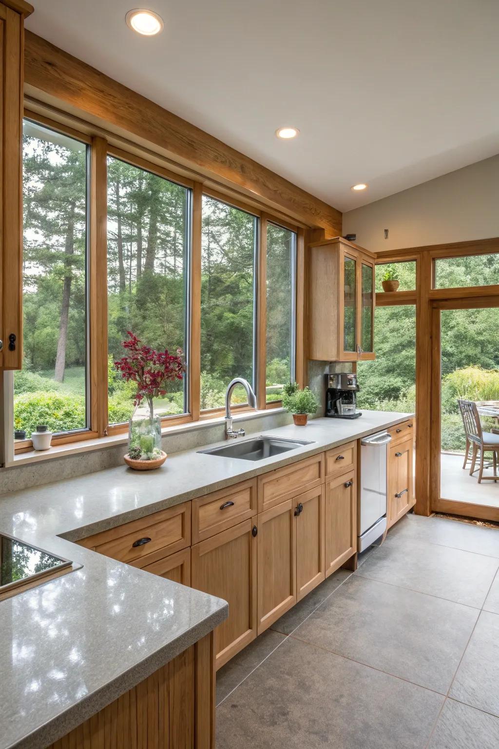 A radiant cooking area featuring pale grey surfaces.