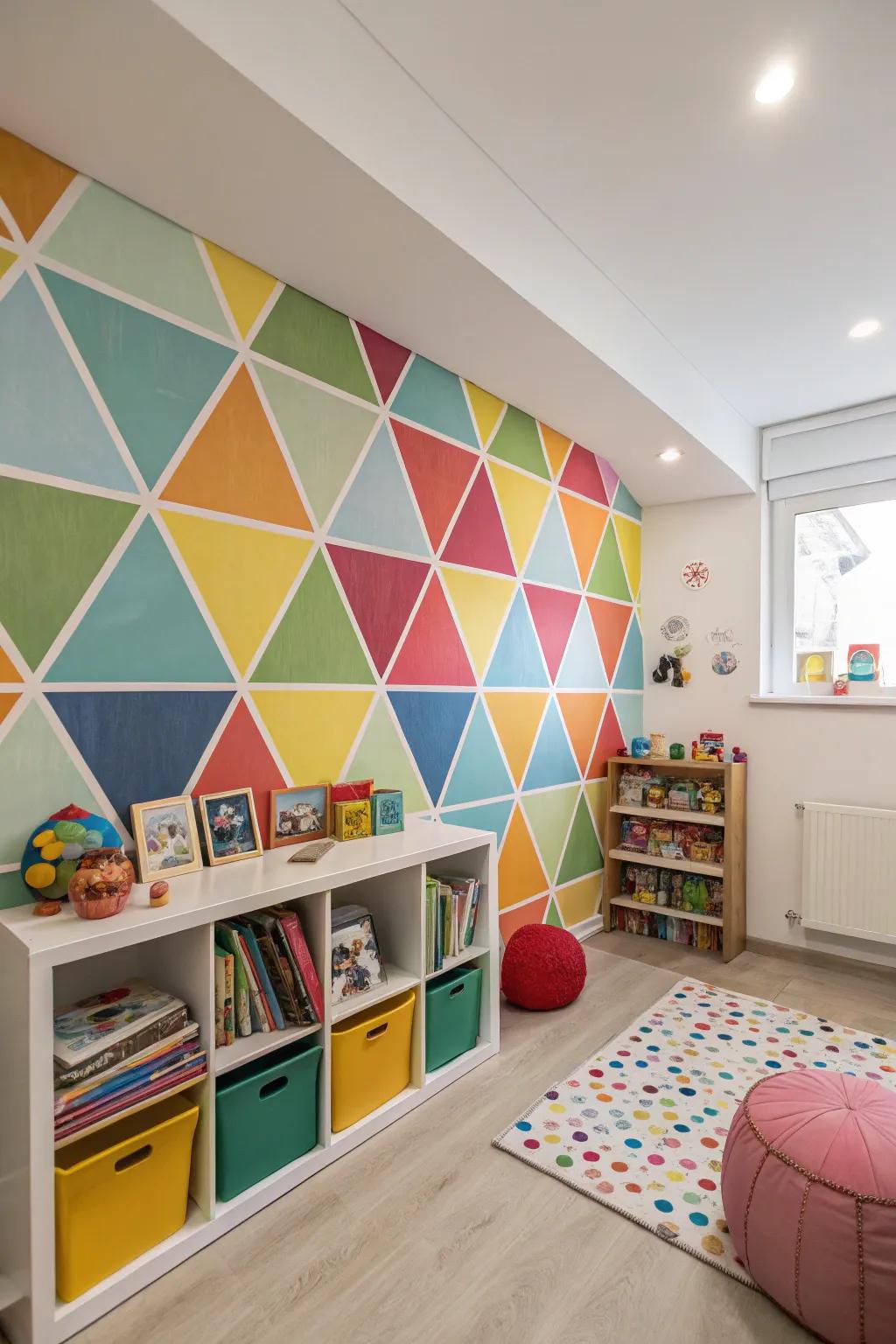 Infuse fun with geometric paneling designs.