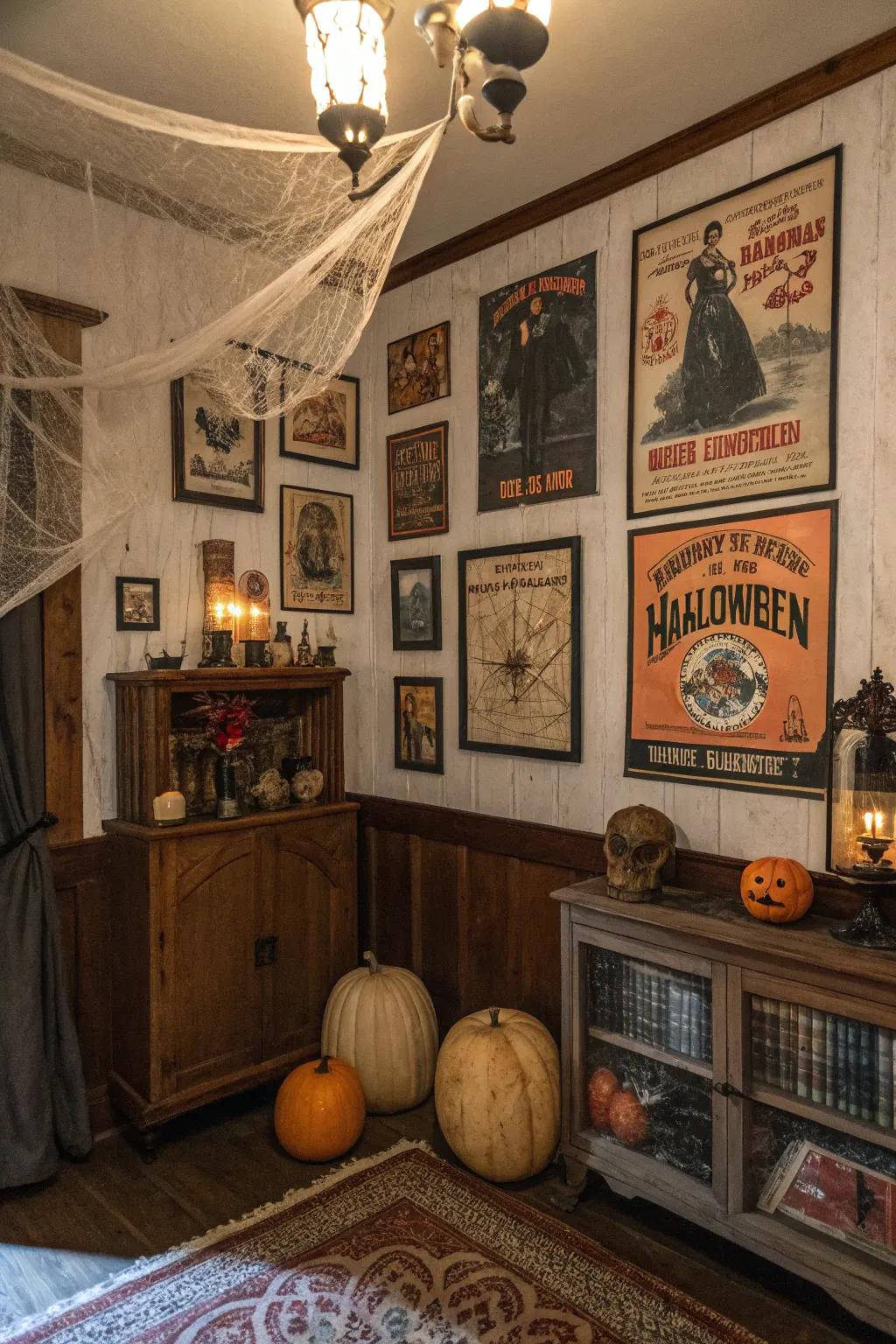 Capture the charm of yesteryear with a classic Halloween theme.