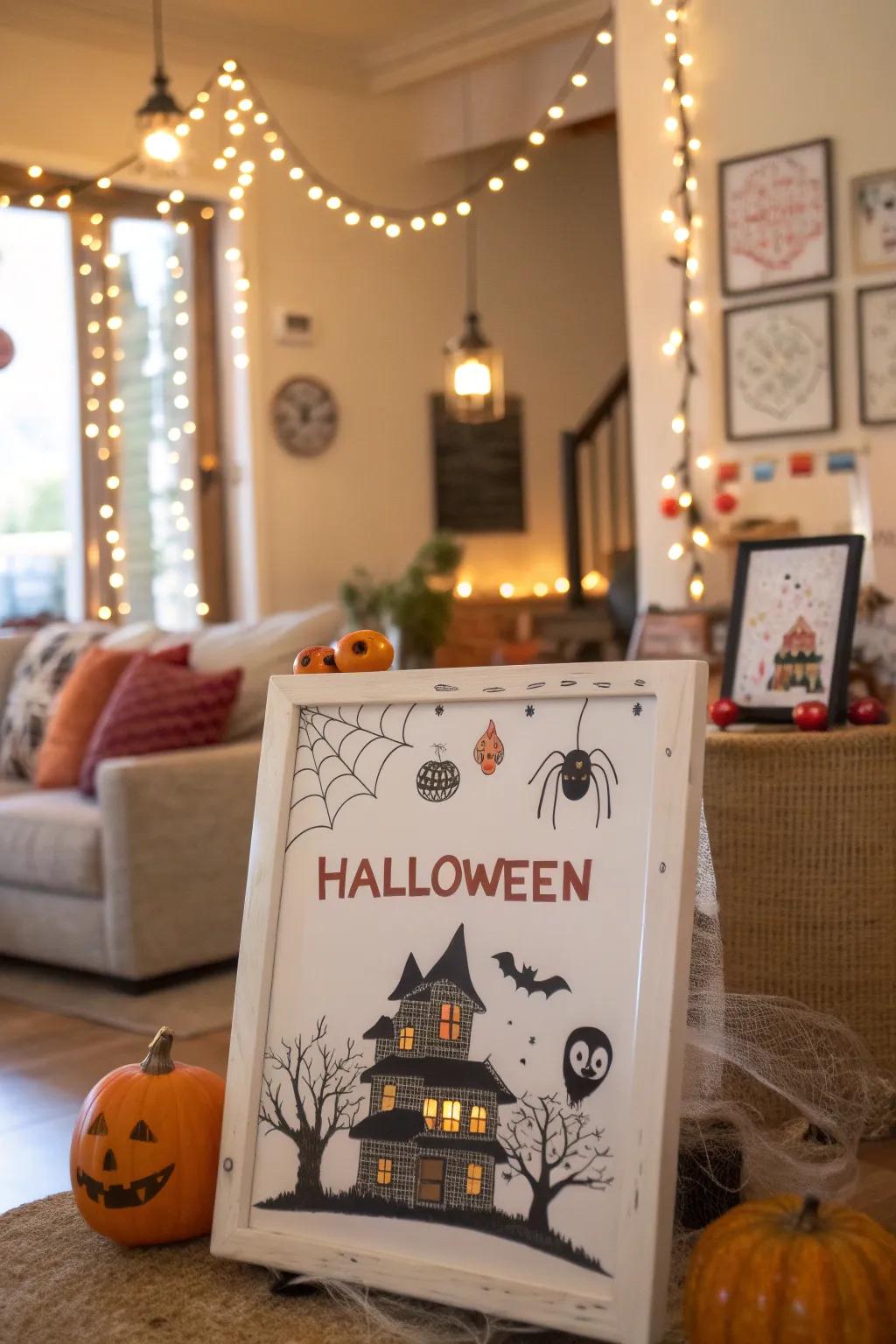 Haunted manor countdown to Halloween.