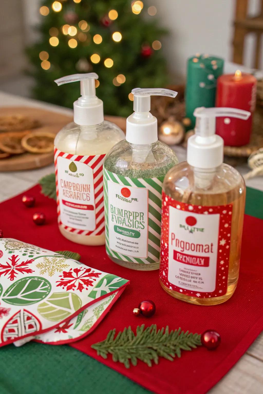 Holiday-aromatic cleansing gels perfect for gifting.
