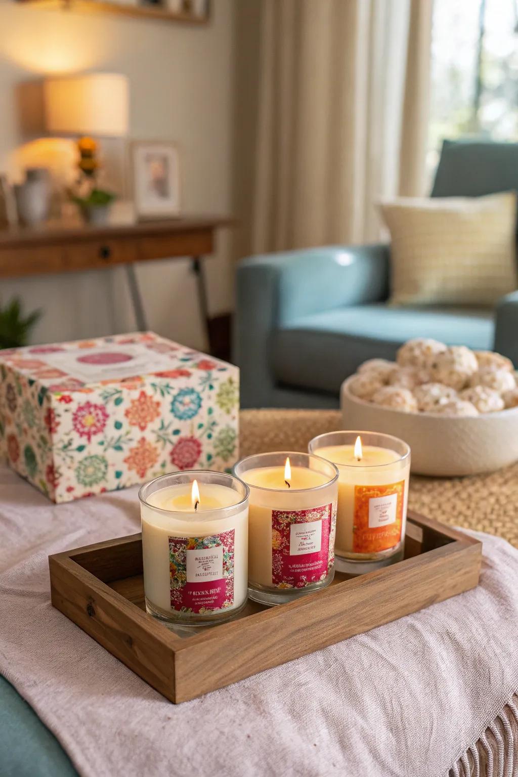 A smelling stick set for a nice mood.