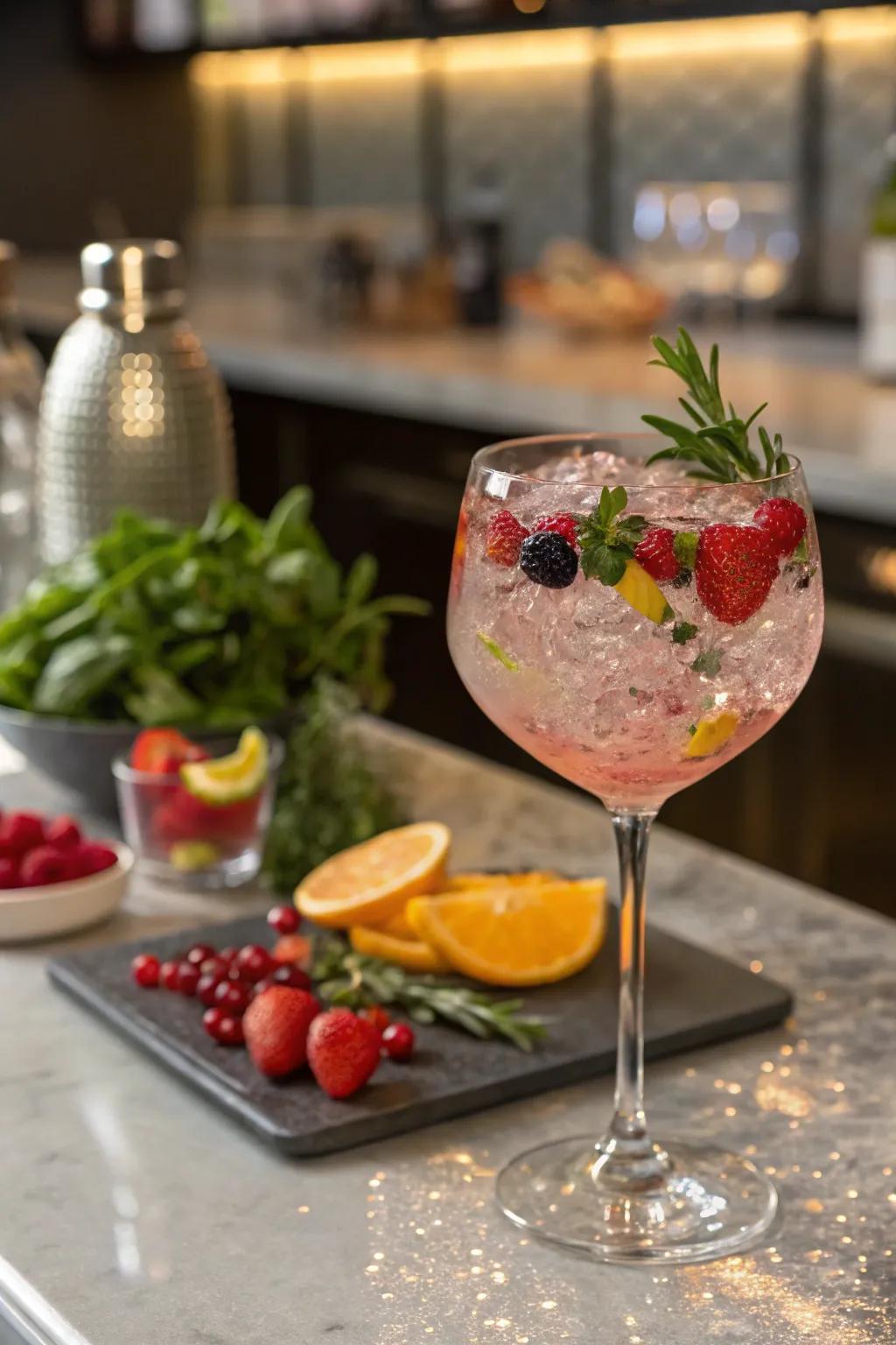 An invigorating signature cocktail to thrill housewarming guests