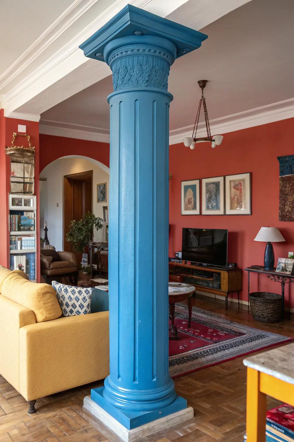 Bright colors make columns pop.