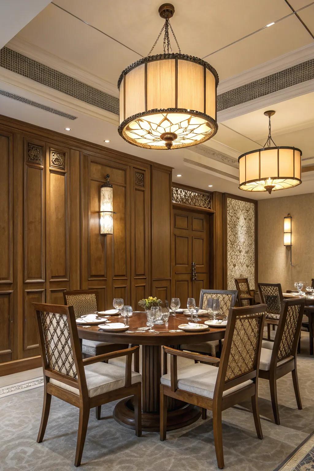 A blend of contemporary and classic components cultivates a unified design.