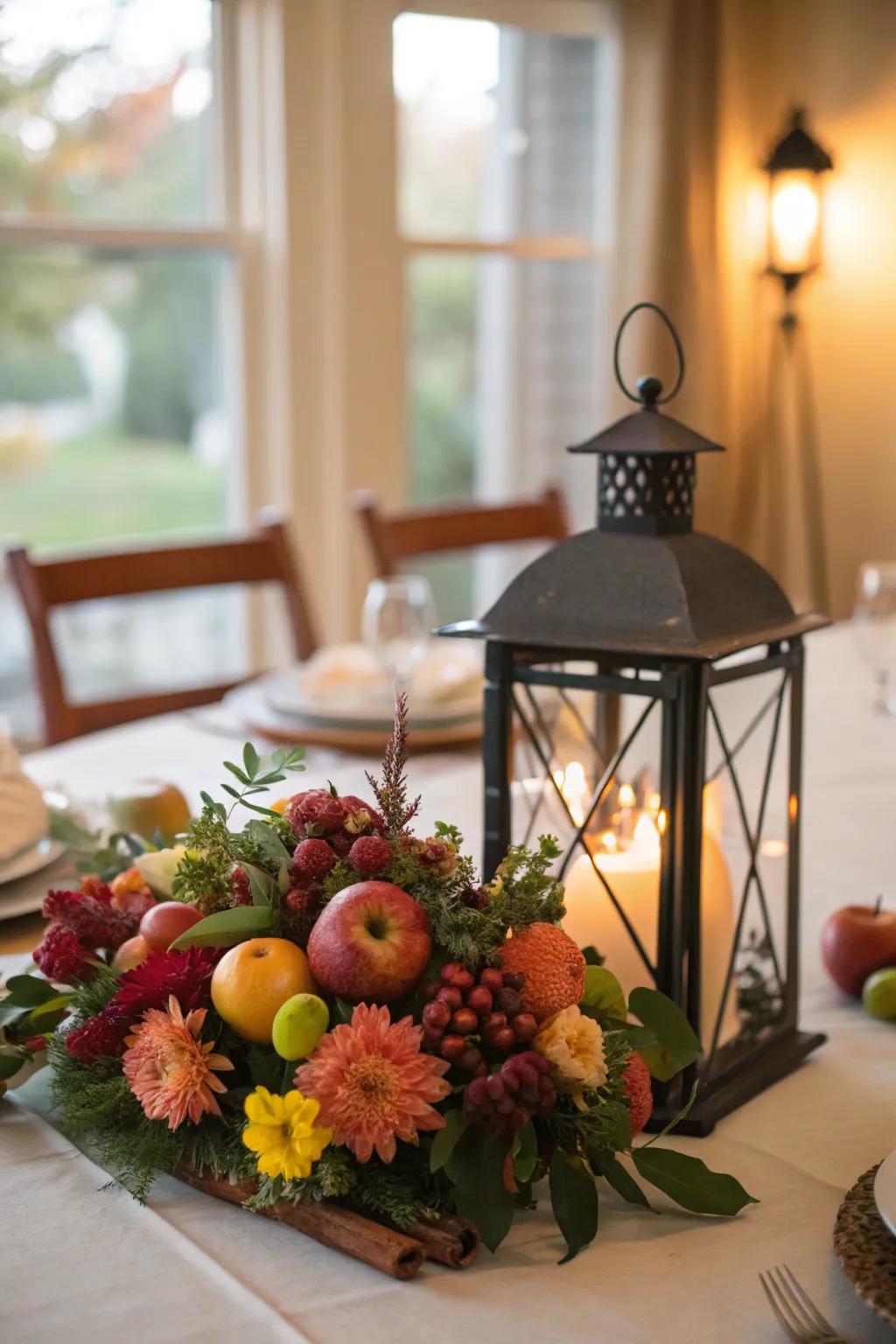 Lights positioned as centerpieces deliver contemporary and classy focal elements.