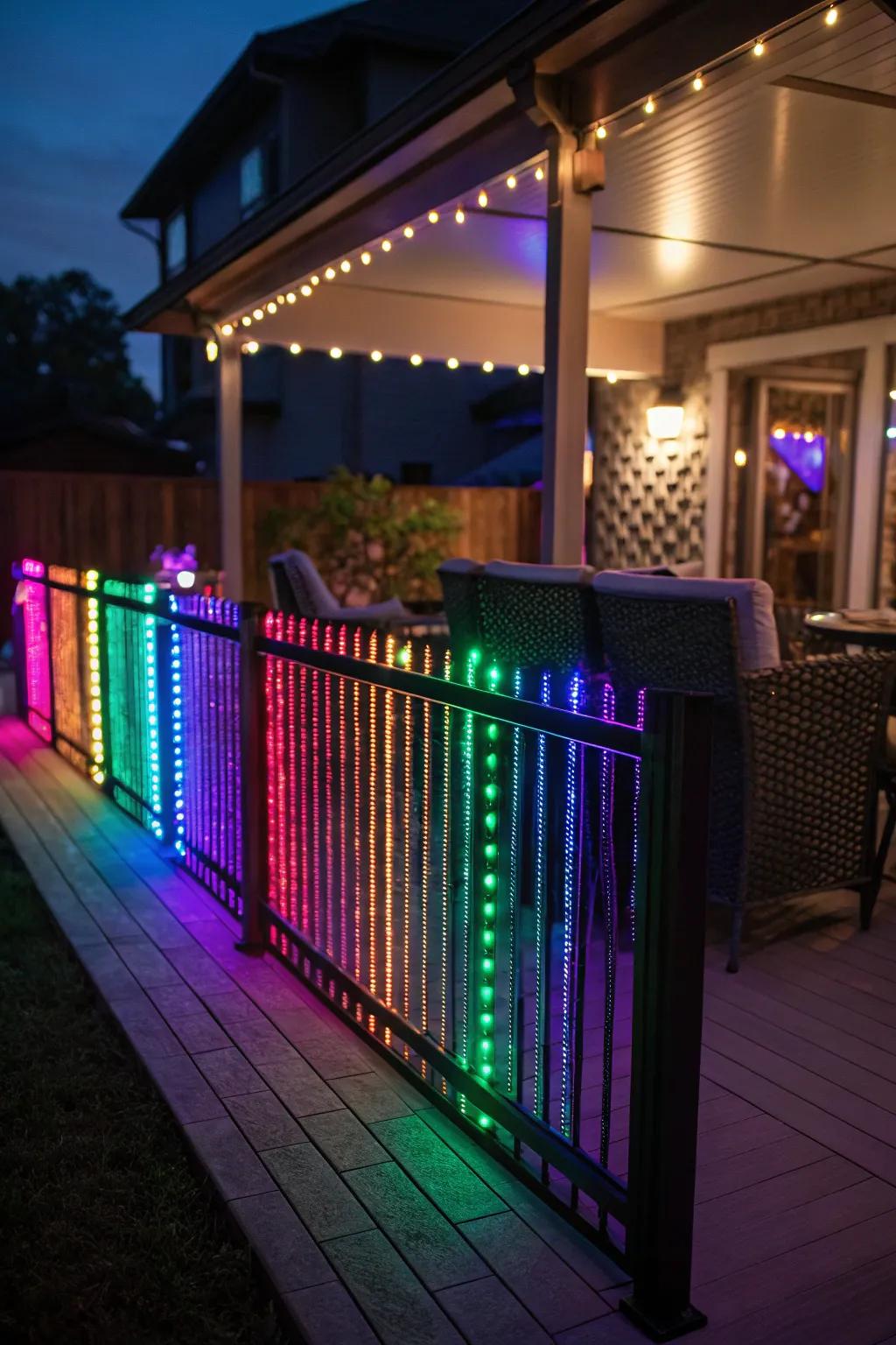 With vibrant LED lighting, you can bring your patio to life.