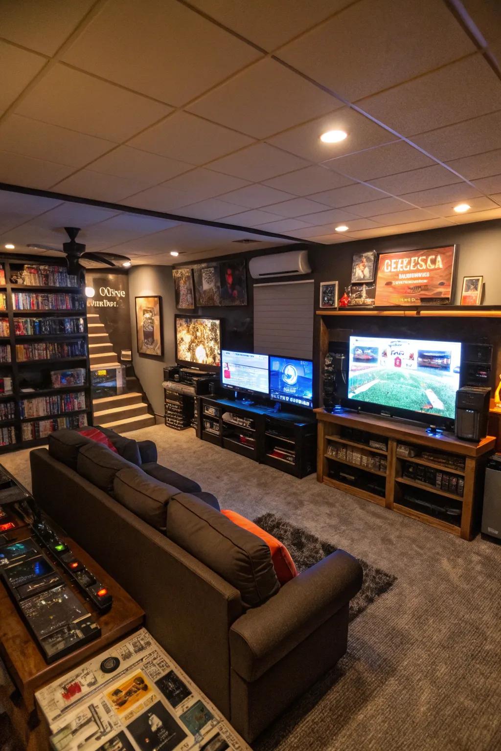 Plunge into your top games with a special console zone.