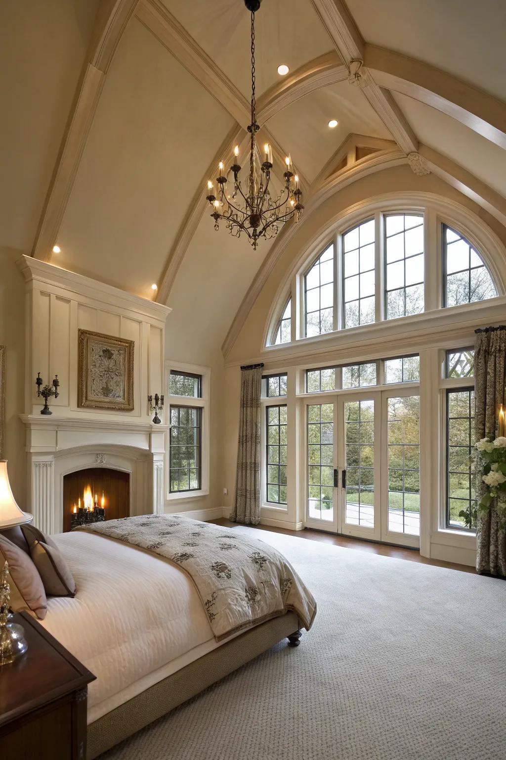 Design details for example domed roofs boost the hearth's presence.